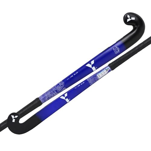 Image of Y Y1 Hockey, JMB, Junior Hockey Stick for beginners, 100% Fibreglass, Blue, Pink, Starter Hockey Stick, Boys Hockey Stick, Girls Hockey Stick, Kids Hockey Stick