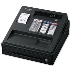 Image of Sharp Cash Register 200 PLUs 7 Lines/sec Black Ref XE-A137BK