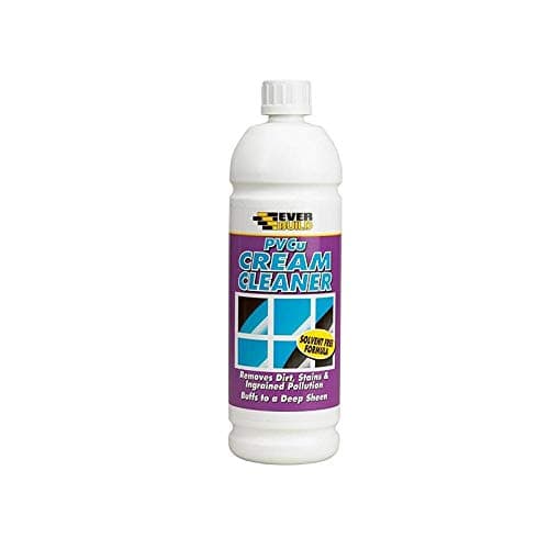Image of Everbuild PVCu Cream Cleaner – Solvent Free – Ideal For PVC Window Frames – White – 1 Litre