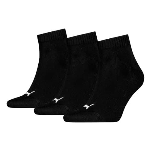 Image of PUMA Men's Quarter Sock (3 Pairs), Black, 6-8 UK