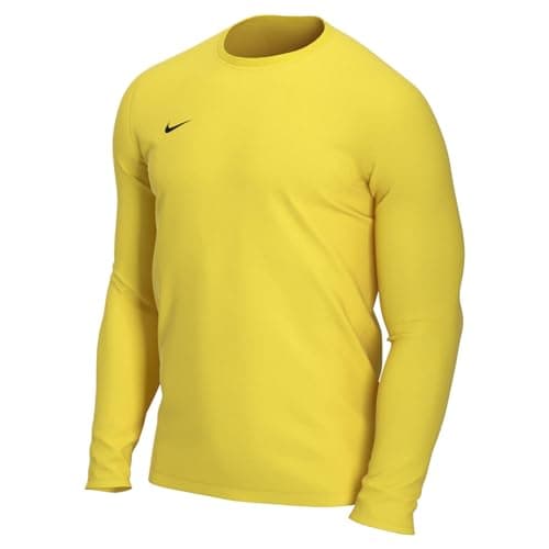Image of NIKE Men's M Nk Dry Park Vii Jsy Ls T shirt, Tour Yellow/(Black), L UK