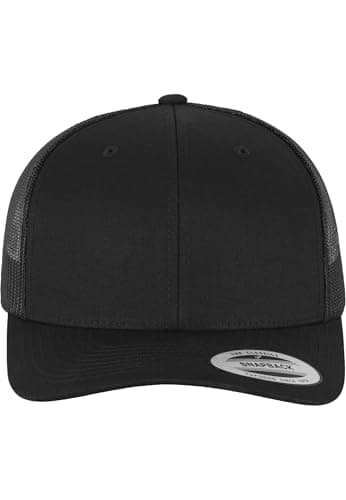 Image of Flexfit Snapback Unisex Baseball-Mütze | Trucker Kappe Mesh Basecap, Schwarz (Black), Gr. One size
