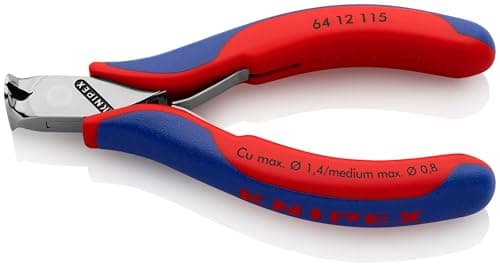 Image of KNIPEX Electronics End Cutting Nipper with Multi-Component Handles 115 mm, 64 12 115