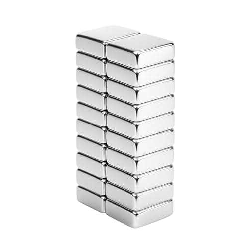 Image of Yizhet 20 PCS 10 * 10 * 4mm Magnets, Strong Neodymium Magnet for Fridge, Postcards, Photos, Whiteboard, Craft and DIY