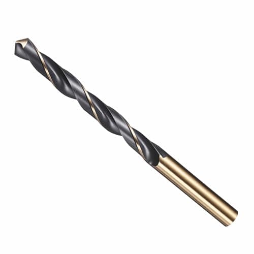 Image of CoCud Drill Bit, 9mm Cutting Diameter, 4341 HSS Jobber Bits Gold and Black 118° Cutting Angle - (Applications: for Drilling Plastic Wood Soft Metal), 1-Pieces
