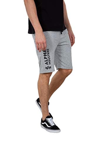 Image of Alpha Industries Basic SL Short for Men, Grey Heather, S