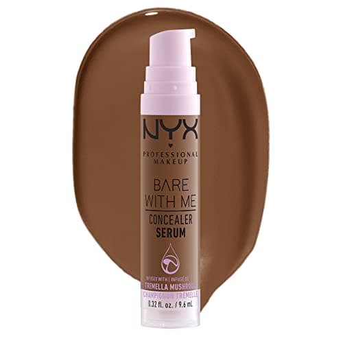 Image of NYX Professional Makeup Concealer Serum, Combats Dark Circles, Acne, Redness and Irritation, 24 Hours of Hydration, Medium Coverage, Bare With Me, Mocha, 9.6ml