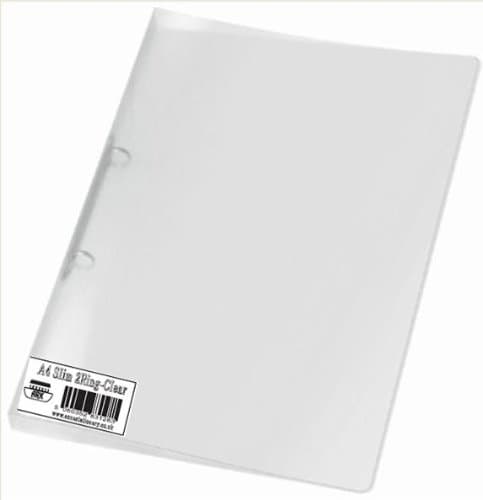 Image of 3 x Ark Clear A4 Slim (20mm Spine) 15mm 2 Ring Project Style Ring Binders (31283) by Ark