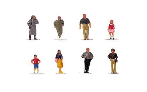 Image of Hornby R7116 Town People for Model Railway OO Gauge, Model Train Accessories for Adding Scenery, Dioramas, Woodland, Buildings and More, Model Making Kits - 1:76 Scale Model Accessory