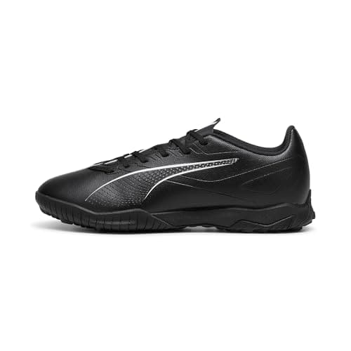 Image of PUMA Unisex Adults Ultra 5 Play TT Soccer Shoe, PUMA Black-PUMA White, 12 UK