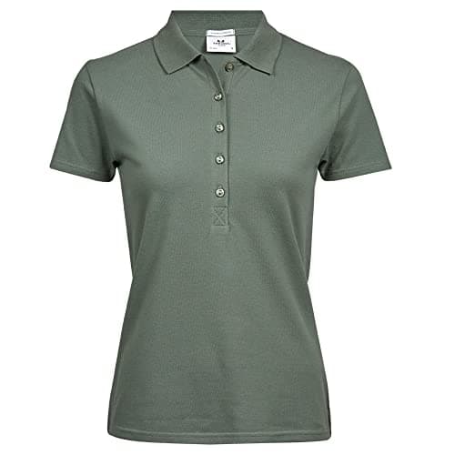 Image of Tee Jays Womens/Ladies Luxury Stretch Short Sleeve Polo Shirt (2XL) (Leaf Green)