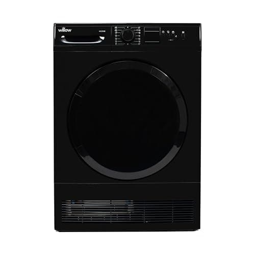 Image of Willow WCD8B Black 8kg Freestanding Condenser Dryer with 15 Programmes, 3 Button Functions, LED Display