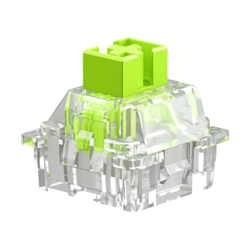 Image of GLORIOUS Gaming Raptor Clicky Switches (36 PCS), Magnetic Switches for HE Hotswap Mechanical Keyboards for Gaming, Transparent for MAX RGB, Pre-Lubed, Premium Click Bar for Thocky Sound