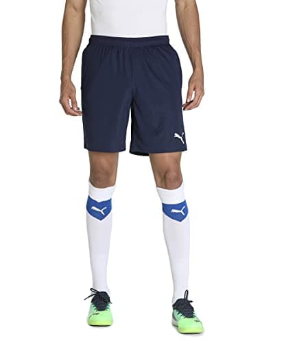 Image of PUMA Mens Teamrise Training Knitted Shorts, Peacoat-puma White, L EU