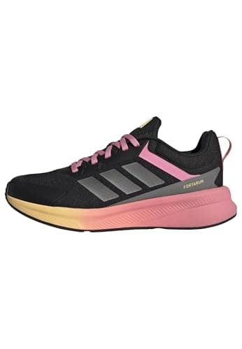 Image of adidas Unisex Kids Fortarun 4.0 Shoes Junior, core Black/Iron met./Bliss Pink, 4 UK