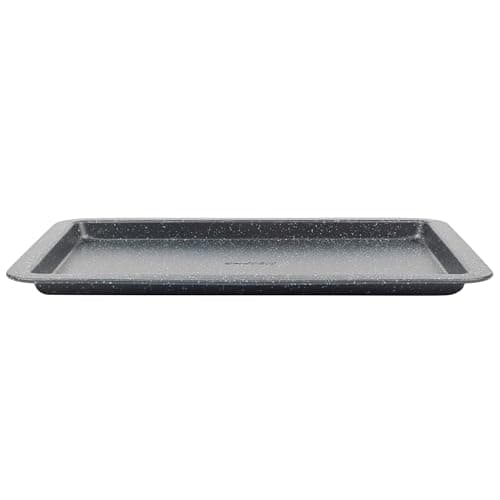 Image of Salter BW07033EU7 Megastone 37cm Baking Tray – Ultra Non-Stick Oven Sheet, Lightweight Carbon Steel, Wipe Clean, Rectangular Cookie Tray, Oven Safe to 220°C, PFOA Free, for Cooking, Baking, Roasting