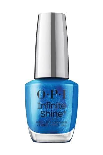 Image of OPI Infinite Shine Nail Polish - Do You Sea What I Sea? - Gel Like & Long Lasting Blue Nail Polish - with Pre-Cured Gel Technology & OPI Pro-Wide Brush (15ml)