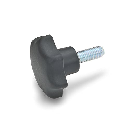 Image of Ganter Normelemente GN 6336.4-ST-40-M8-50 4-ST-40-M8-50 Star Grip Screws, Black, Matte, Thread Length l1: 50 mm, Pack of 10