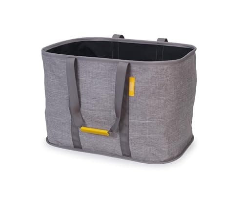 Image of Joseph Joseph Hold-All Max Collapsible 55L Washing Laundry Basket Bag, Durable Fabric, Moisture Resistant, Grey