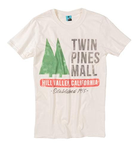 Image of TruffleShuffle Back to The Future Inspired Twin Pines Mall Ecru T Shirt