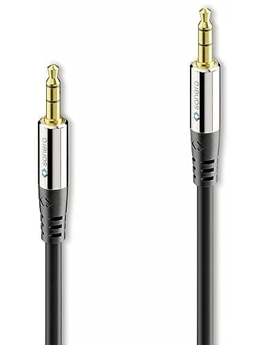 Image of Sonero® Premium 3.5 mm Jack Audio Cable 2.00 m Gold-Plated Contacts Black