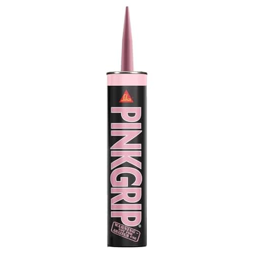 Image of Sika Pinkgrip Instant Grab Adhesive – Slump Resistant – External and Internal Use – 350ml, Pink