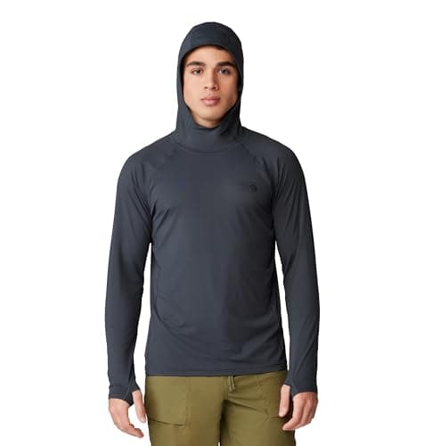 Image of Mountain Hardwear Men's Crater Lake Hoody, Dark Storm, L