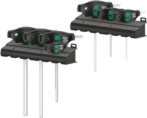 Image of Wera 454/7 HF Set 1 Screwdriver Set T-Handle Screwdrivers Hex-Plus with Holding Function, 7 Pieces, 05023450001