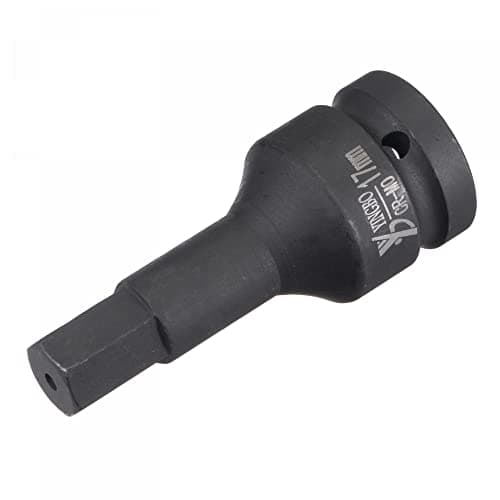 Image of sourcing map 17mm Impact Hex Bit Socket, 3/4" Drive 98mm Length High Carbon Steel Metric Sizes