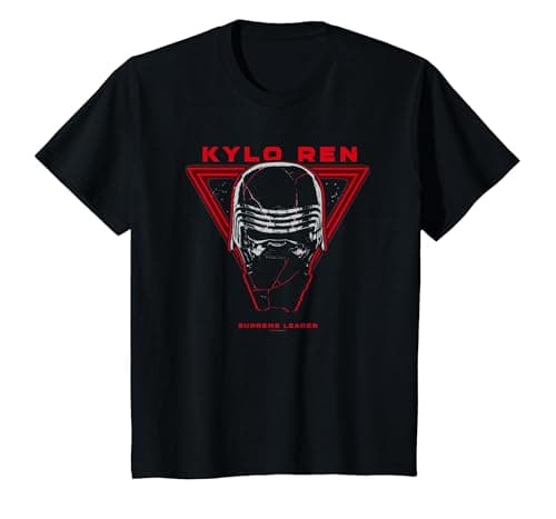 Image of Star Wars The Rise of Skywalker Supreme Leader Kylo Ren T-Shirt, Youth, Black, Medium