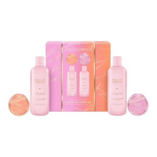Image of Baylis & Harding Jojoba, Vanilla & Almond Oil Indulgent Body Pamper Gift Set - Vegan Friendly