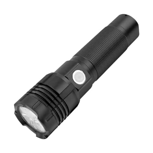 Image of ANSMANN PRO 3000R Professional 30W Rechargeable LED Torch. IP67 Rated. 6 Light Functions. Light Range up to 213M. Includes 3.6V 5100mAh Li-ion Battery, Wrist Strap. 3 Year Warranty