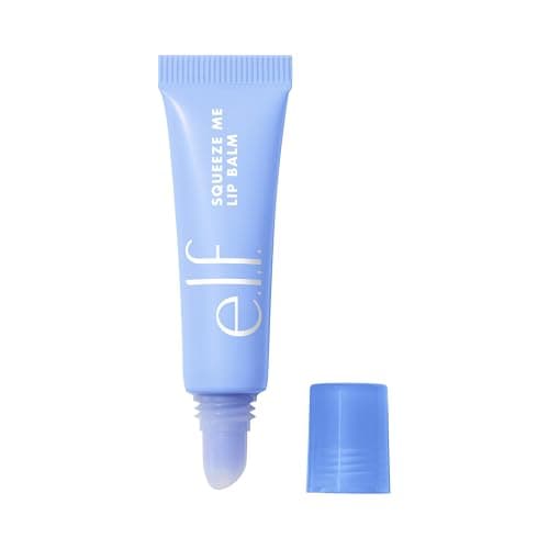 Image of e.l.f. Squeeze Me Lip Balm, Moisturizing Lip Balm for a Sheer Tint of Colour, Infused with Hyaluronic Acid, Vegan & Cruelty-Free, Blueberry