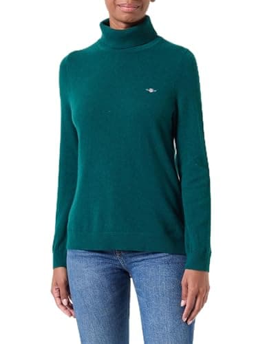 Image of GANT Extrafine Lambswool Rollneck, deep Forest, XS