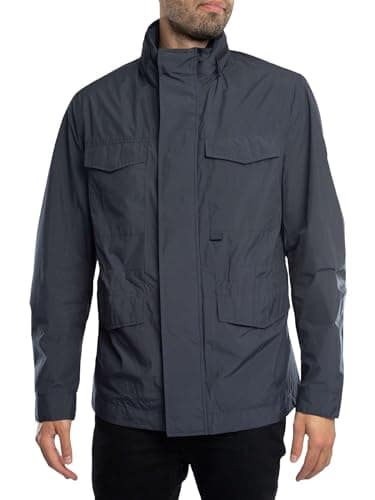 Image of Ted Baker Men's Nylon Field Jacket, Blue, S