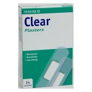 Image of NUMARK PLASTERS ASST CLEAR 24