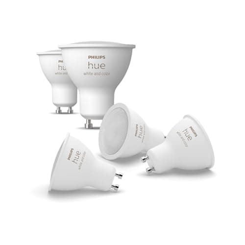 Image of Philips Hue White & Color Ambiance GU10 LED Spot 5-Pack (400 lm), dimmable LED Lamps for the Hue Lighting System with 16 Million Colours, smart Light Control via Voice and app