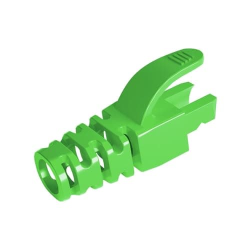 Image of VIVOCH 50 Pcs Cat5 Cat5E Cat6 Strain Relief Boot, RJ45 Plug Connector Cover Modular Network Plug Connector Cap Cable Connector Boots, Fruit Green
