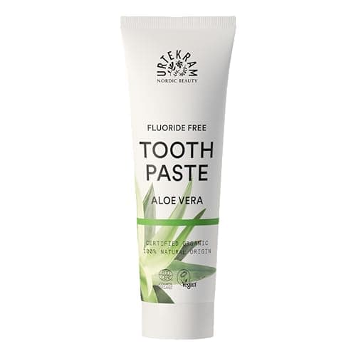 Image of Urtekram Flouride Free Aloe Vera Toothpaste - Vegan - Organic - Natural Ingredients - Urtekram Dental, 75ml (Pack of 1)