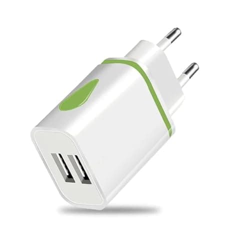 Image of MOBIBAY Eu 2 Pin To Usb Travel Plug Adapter Charger Euro Type C, E, F Wall Adaptor 2 Usb Ports, European Universal Power Plugs Uk To Europe for Iphone Samsung Shaver Toothbrush Tablet ipad max pro air