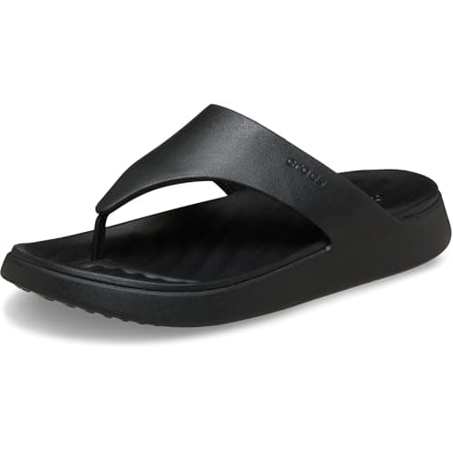 Image of Crocs Women,Getaway Triangle Flip,Black, 8 UK Women