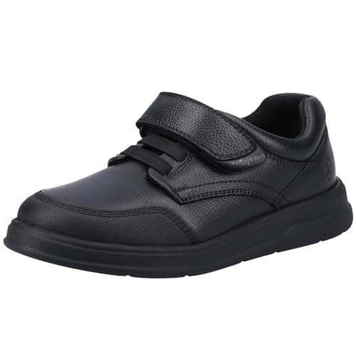 Image of Hush Puppies Boy's Rowan Senior School Uniform Shoe, Black, 7 UK