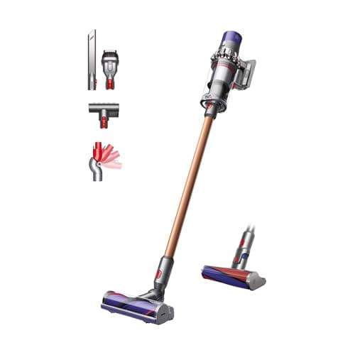 Image of Dyson Cyclone V10 Absolute cordless vacuum cleaner, 150 AW, 60min runtime, Hair de-tangling (Nickel/Copper)