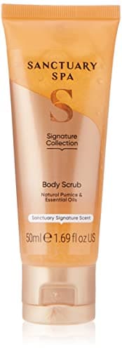 Image of Sanctuary Spa Body Scrub Natural Pumice and Essential Oils, Vegan and Cruelty Free, 50ml, Orange