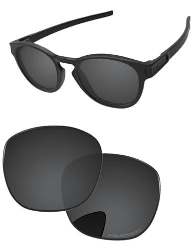 Image of PapaViva Replacement Lenses for Oakley Latch OO9265 Black Grey - Polarized