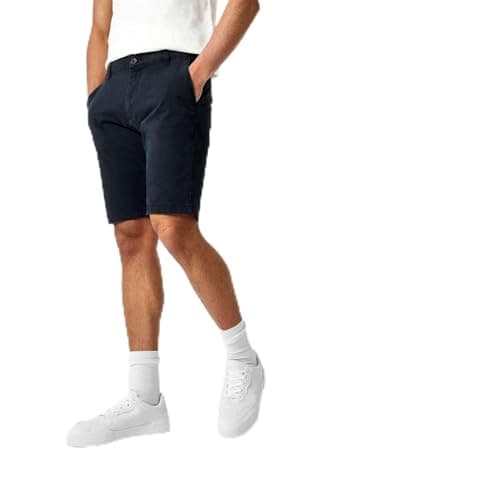 Image of Jack Wills Mens Slim Chino Shorts Chinos Trousers Pants Black 32R