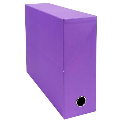 Image of Exacompta - Ref 89329E - Iderama Collection - Transfer Box - 250 x 330 x 90mm in Size, Suitable for Holding A4 Documents, Premium Plastic-Coated Pressboard - Random Colour