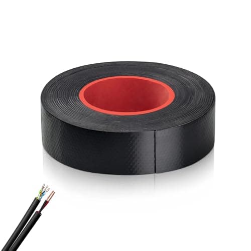 Image of Bansusu Self Amalgamating Tape 21mm x 5m Black Waterproof Electrical Tape Rubber Sealant Tape for High Voltage Cable and Pipe UV Protection Repair Sealing Joints Stretch Wrap 1 Roll