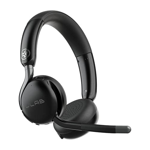 Image of JLab Go Work 3 Office Wireless Headset with Microphone - 70+ H PC Bluetooth Headset or USB C Dongle, Noise Cancelling Mic, Multipoint, On Ear Wireless Office Computer Headsets with Microphone