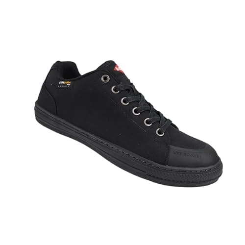 Image of Lee Cooper Workwear LCSHOE149 Unisex SB SRA Retro Baseball Cordura Safety Shoe, Black, 9 UK
